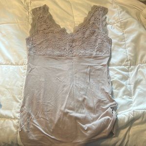 Fitted lace tank